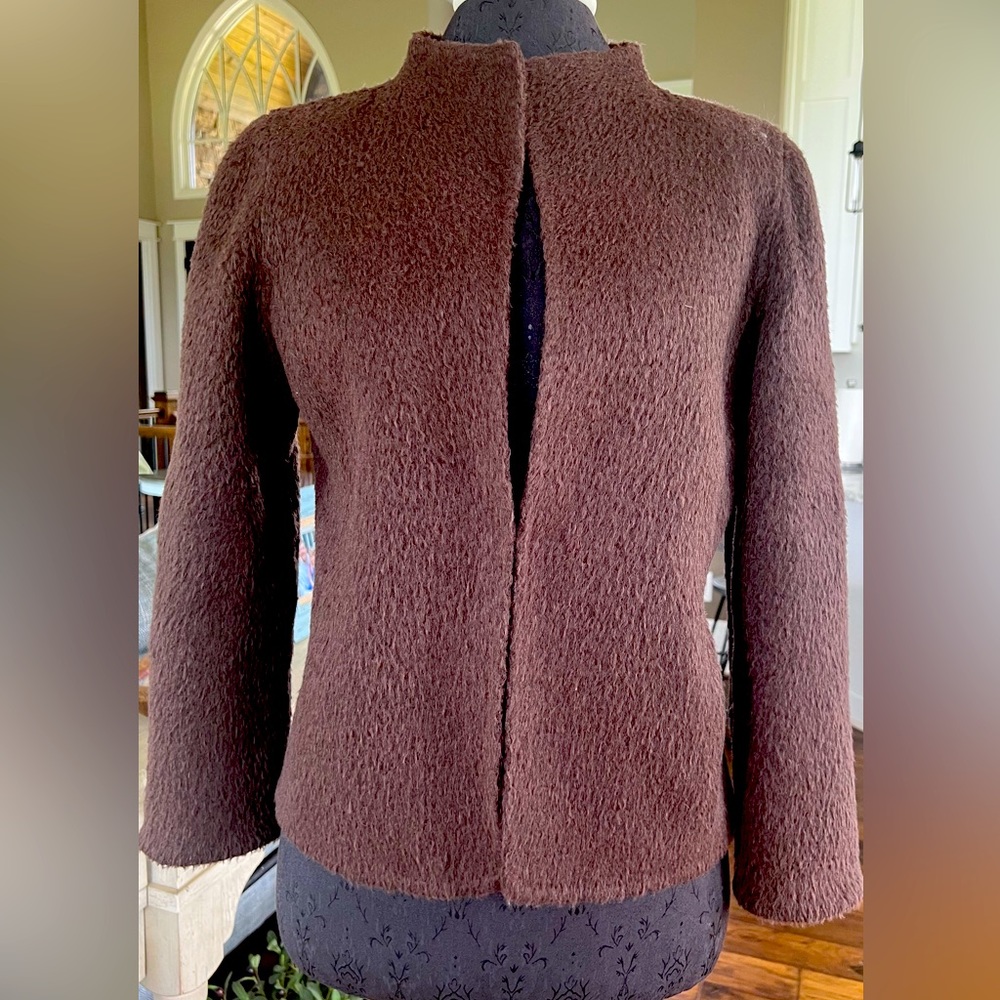 Vintage Oscar de la Renta Brown Wool Jacket